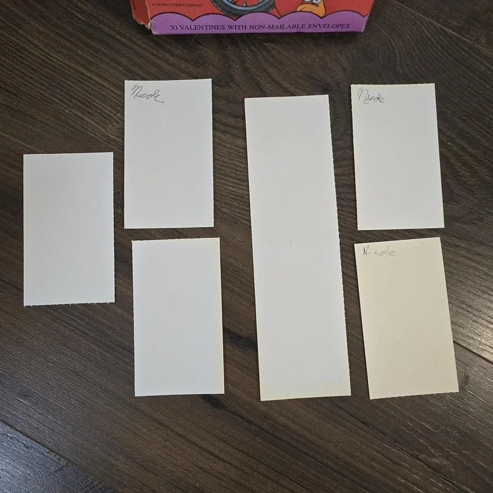 1980s Vintage Disney Mickey Mouse Valentine's‎ Day Cards Lot Of 7 Children